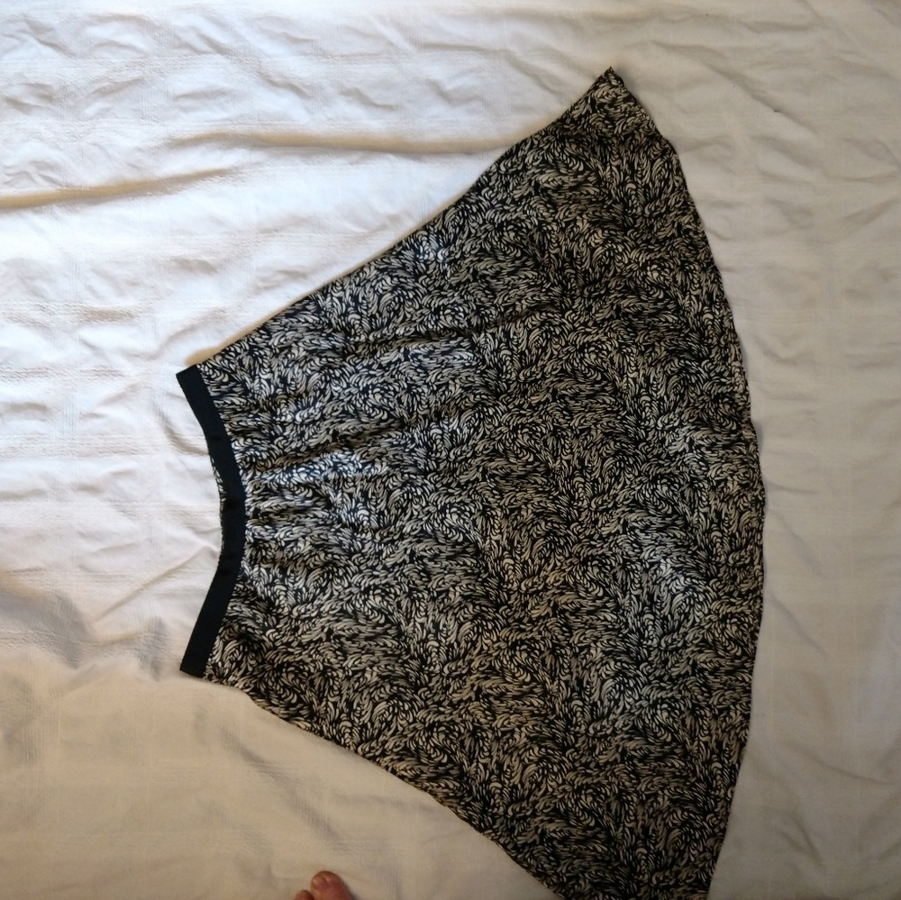 Silk flare midi skirt